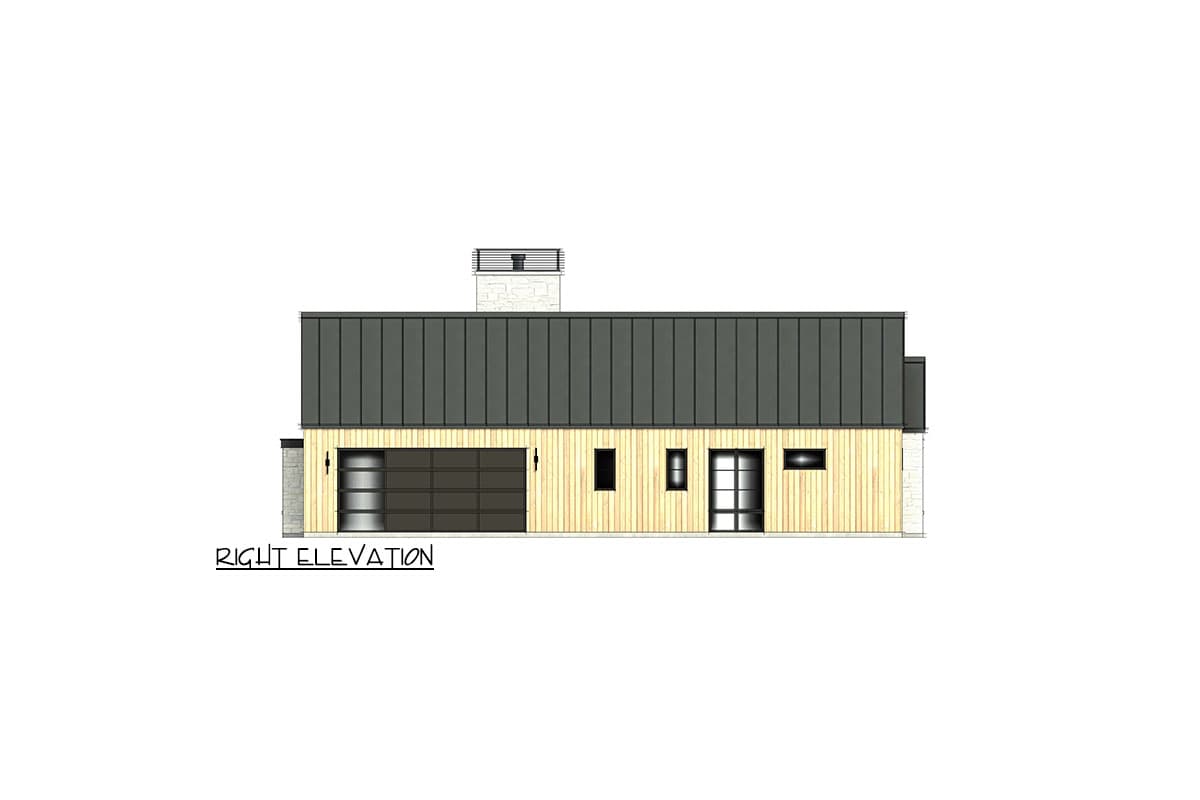 Plan 818111JSS: Scandinavian-Inspired House Plan with Split Bed Layout - 2301 Sq Ft - Image #10 - Contemporary, Modern Farmhouse, New American, Scandinavian