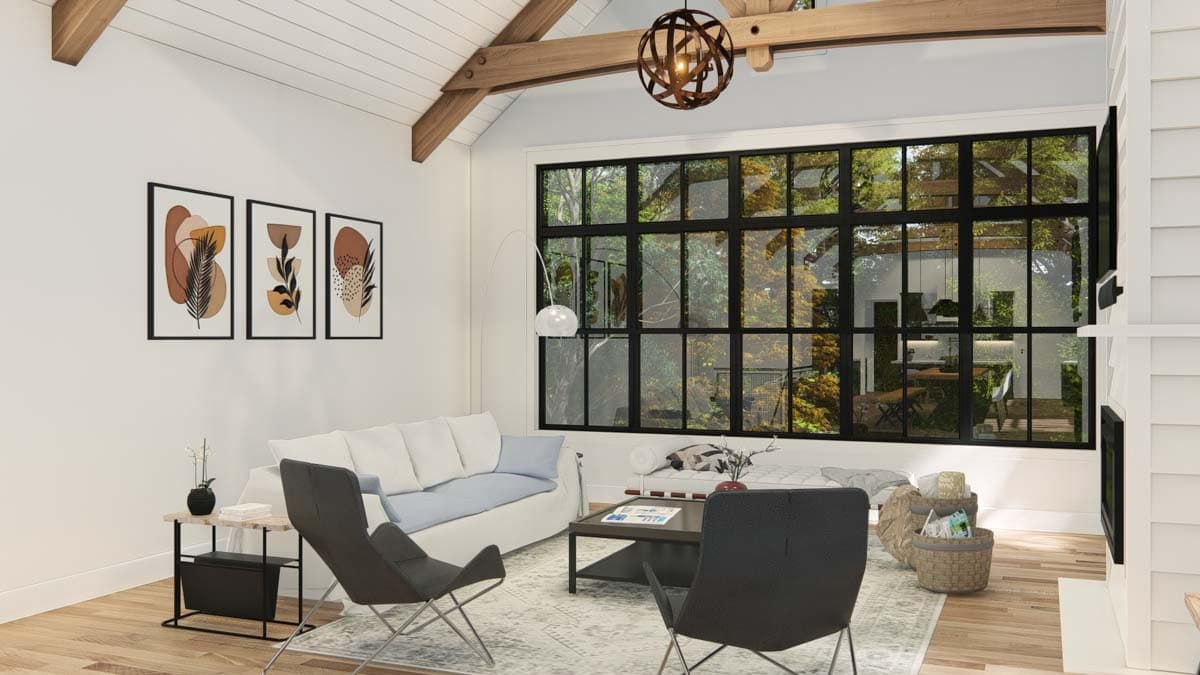 Plan 25438TF: Rustic Cabin Vacation Home Plan with Bunk Room and Two Kitchens - 3317 Sq Ft - Image #16 - Cabin, Cottage, Country, Rustic, Vacation