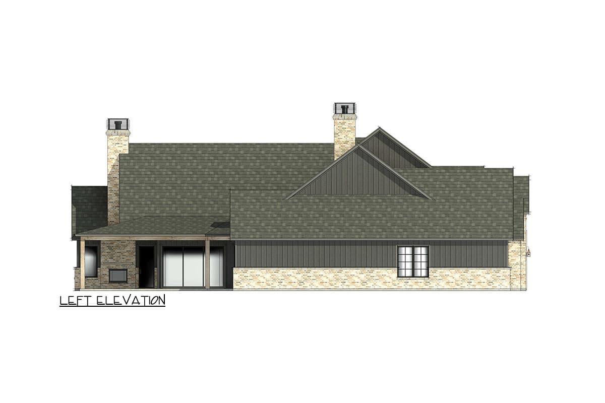Plan 818112JSS: Transitional House Plan with Perfect Symmetry and Bonus Expansion - 4032 Sq Ft - Image #7 - European, Transitional