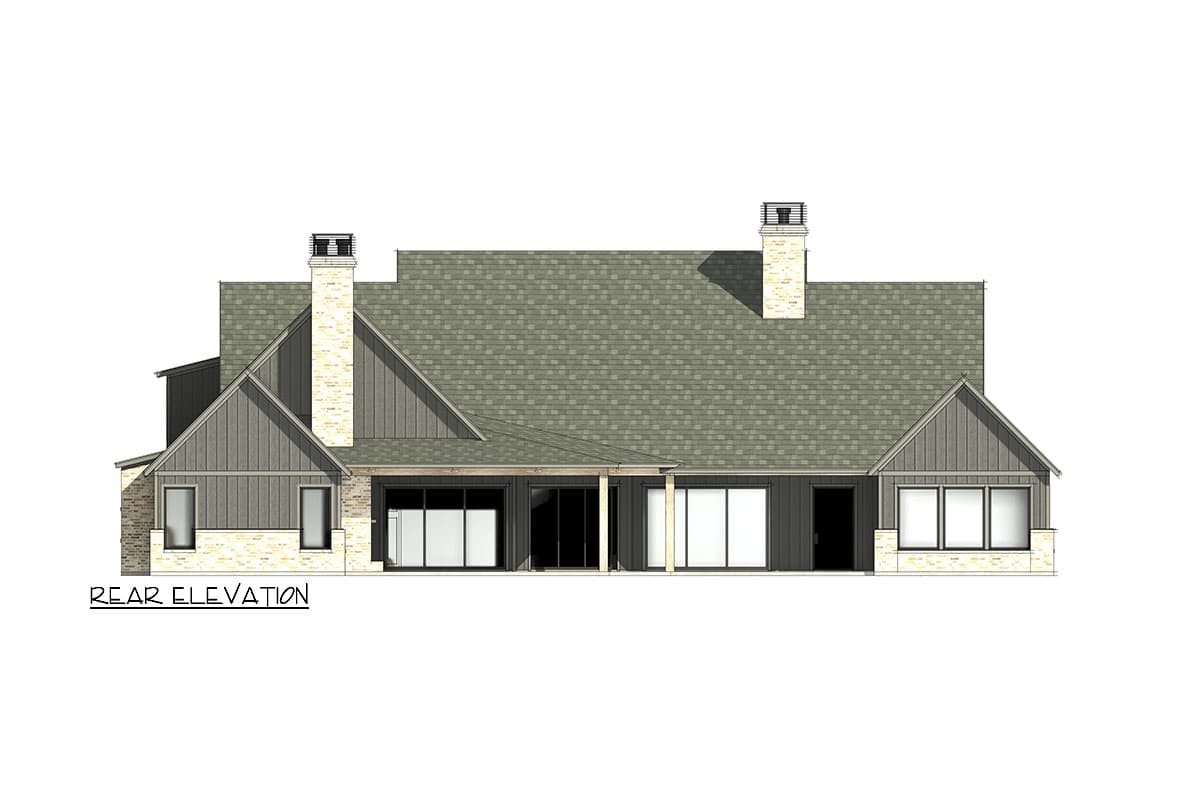 Plan 818112JSS: Transitional House Plan with Perfect Symmetry and Bonus Expansion - 4032 Sq Ft - Image #8 - European, Transitional