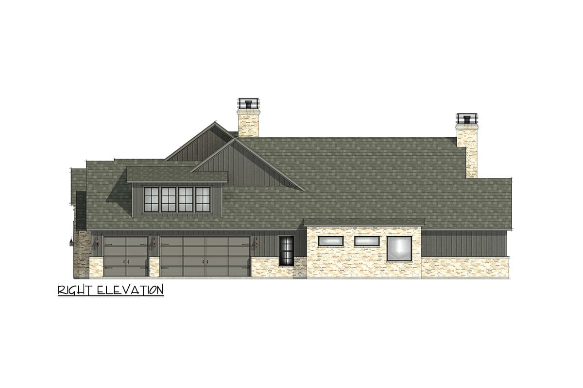 Plan 818112JSS: Transitional House Plan with Perfect Symmetry and Bonus Expansion - 4032 Sq Ft - Image #9 - European, Transitional