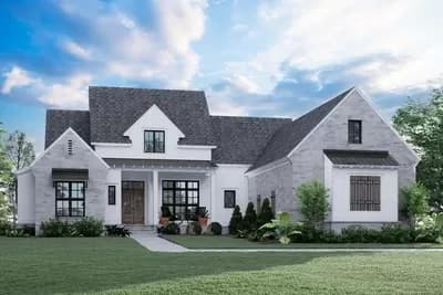 Acadian-Inspired Modern Farmhouse with Two Back Porches - 3651 Sq Ft