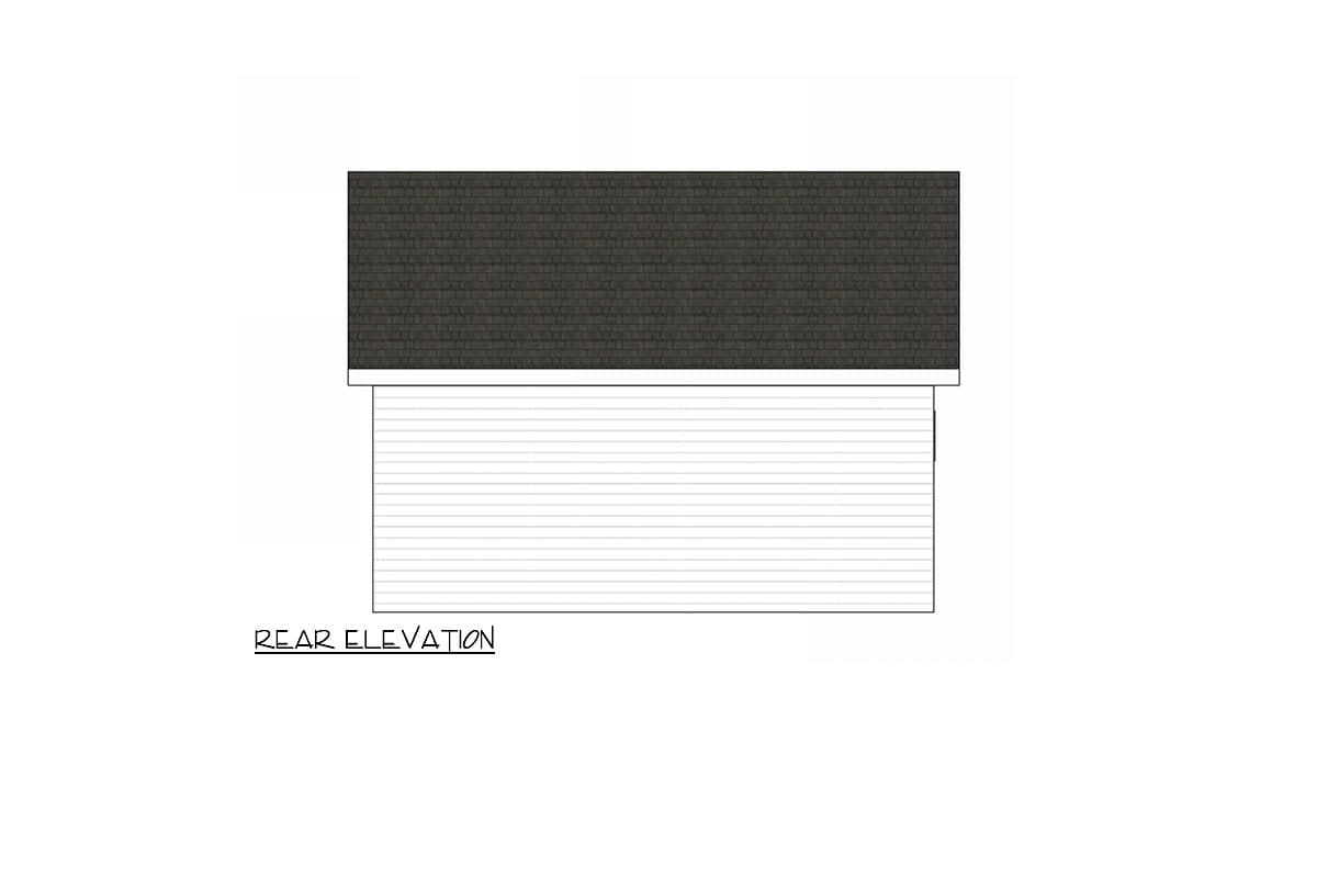 Plan 420126WNT: 1-Bed Traditional Cottage ADU with Front Entry Porch - 506 Sq Ft - Image #5 - Cabin, Cottage, Traditional