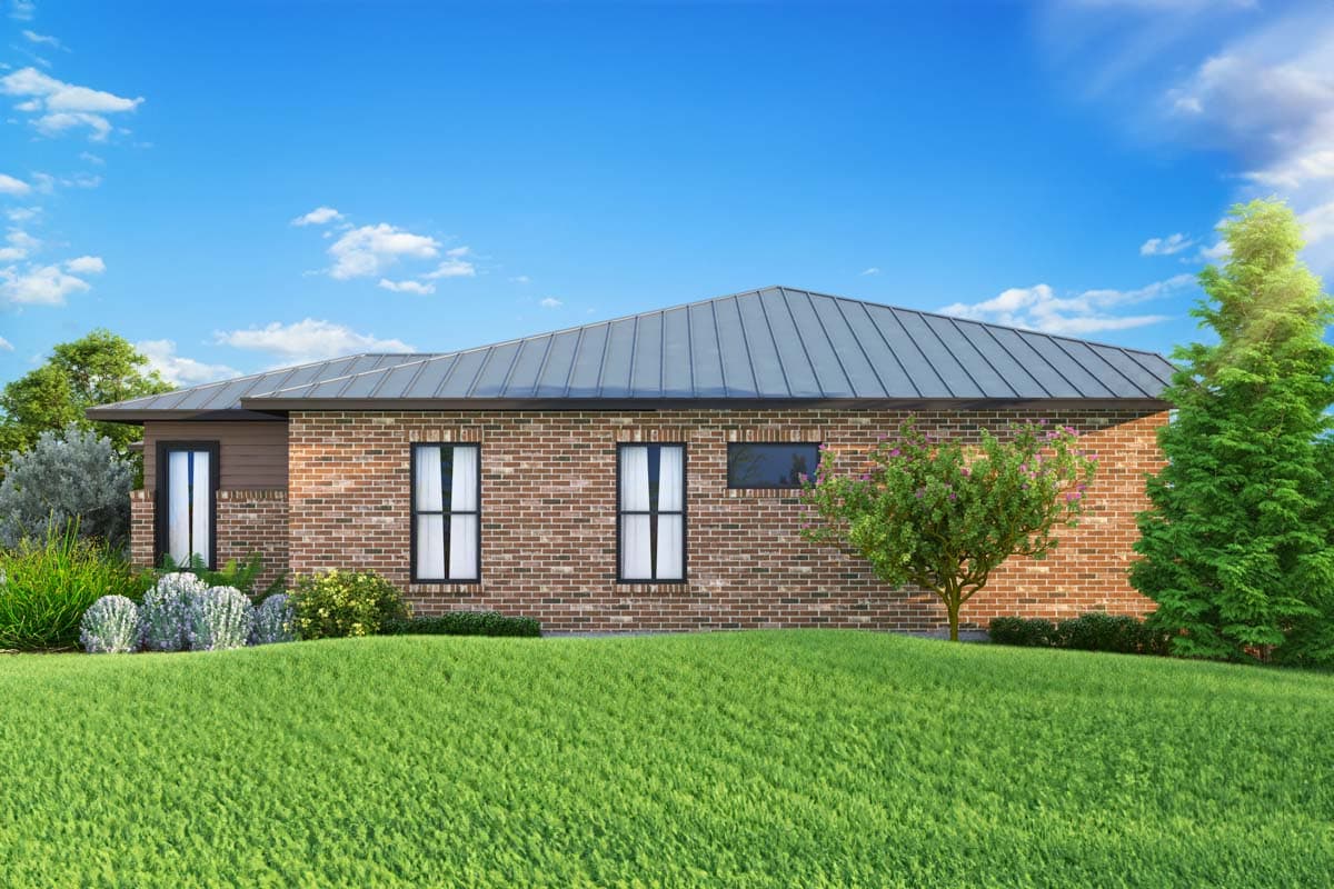 Plan 264032KMD: Contemporary Prairie-Style Ranch Home Plan with Golf Cart Garage - 3162 Sq Ft - Image #4 - Contemporary, Prairie, Ranch