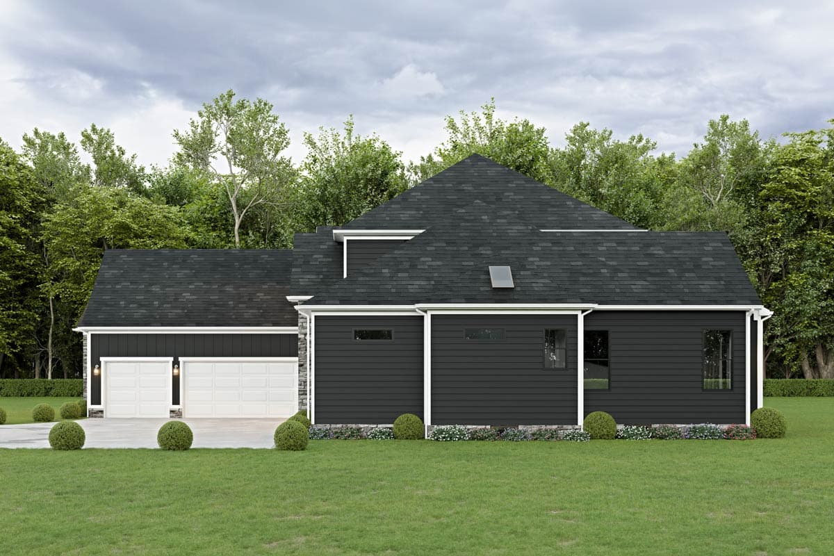 Plan 911033JVD: Transitional House Plan with 4 Beds and a 3-Car Garage - 3465 Sq Ft - Image #6 - New American, Transitional