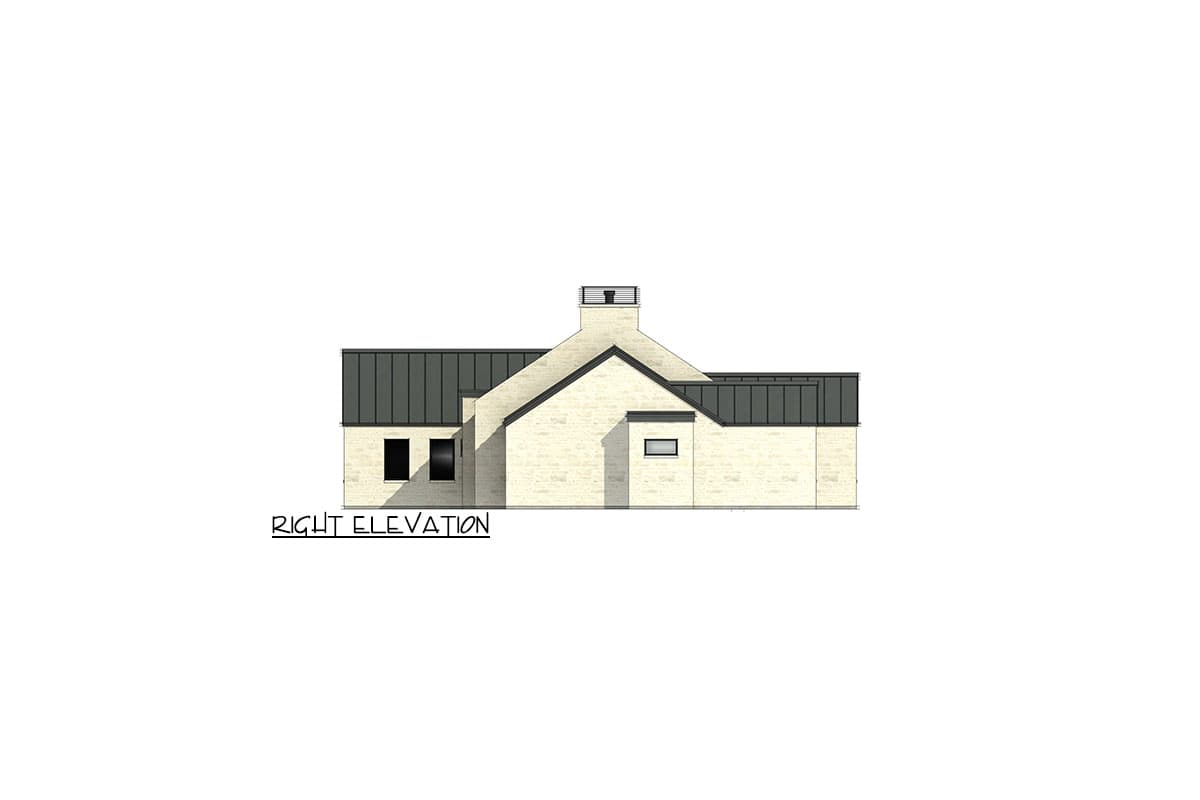 Plan 818114JSS: Contemporary Ranch House Plan with Center Entry - 2508 Sq Ft  - Image #9 - Contemporary, Hill Country, Ranch, Scandinavian