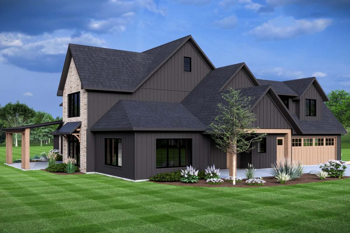 Plan 135248GRA: Elevated Mountain Craftsman House Plan with Two-Story Great Room and Main-Level Master - Image #5 - Craftsman, Mountain, New American