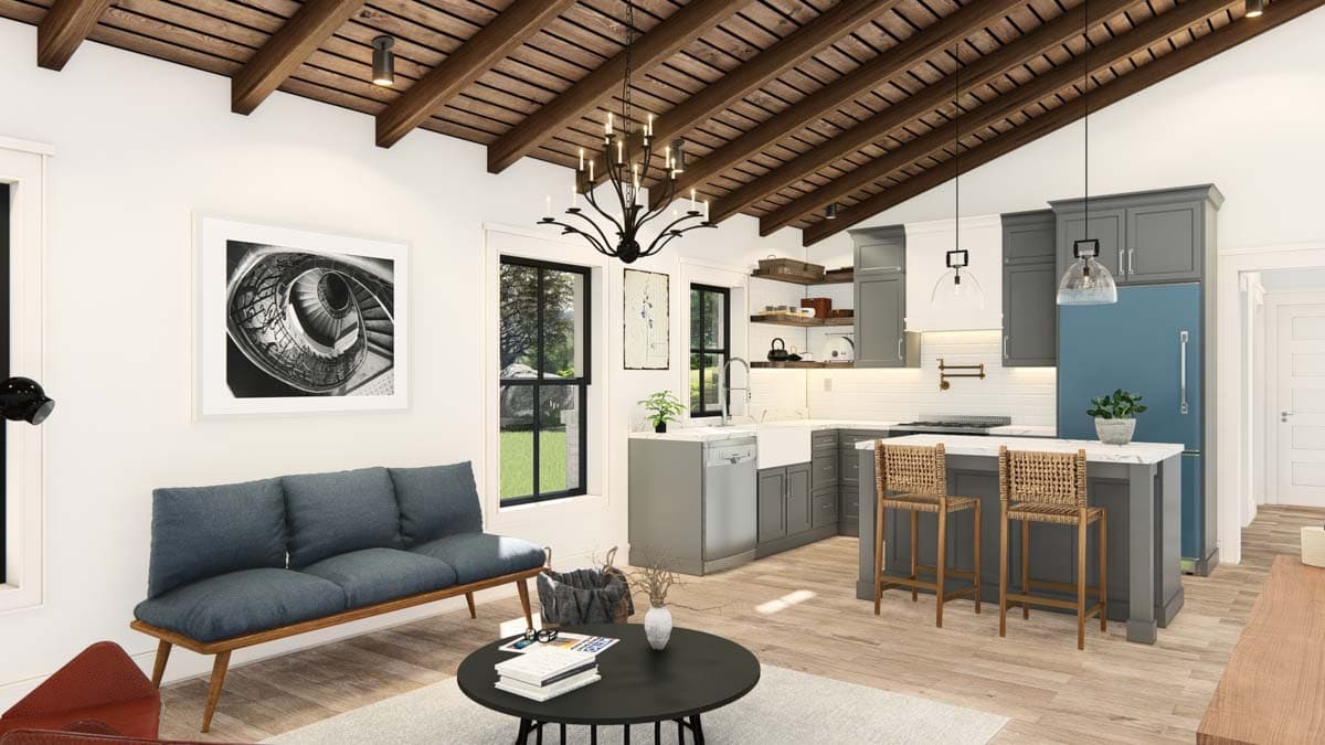 Plan 25439TF: Barn-Like RV-Friendly Garage with Workshop, Carport and Apartment - Image #19 - Barndominium, Country, Traditional