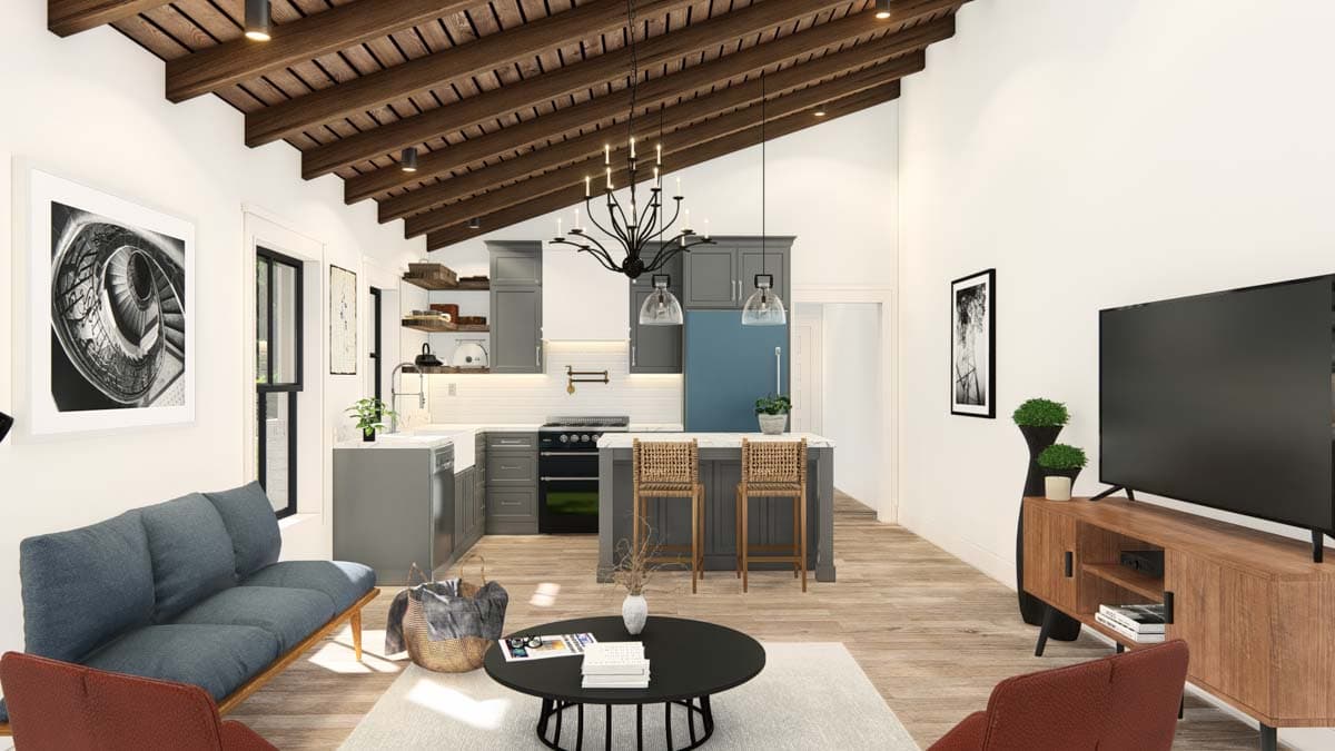 Plan 25439TF: Barn-Like RV-Friendly Garage with Workshop, Carport and Apartment - Image #20 - Barndominium, Country, Traditional