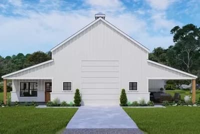 Barn-Like RV-Friendly Garage with Workshop, Carport and Apartment