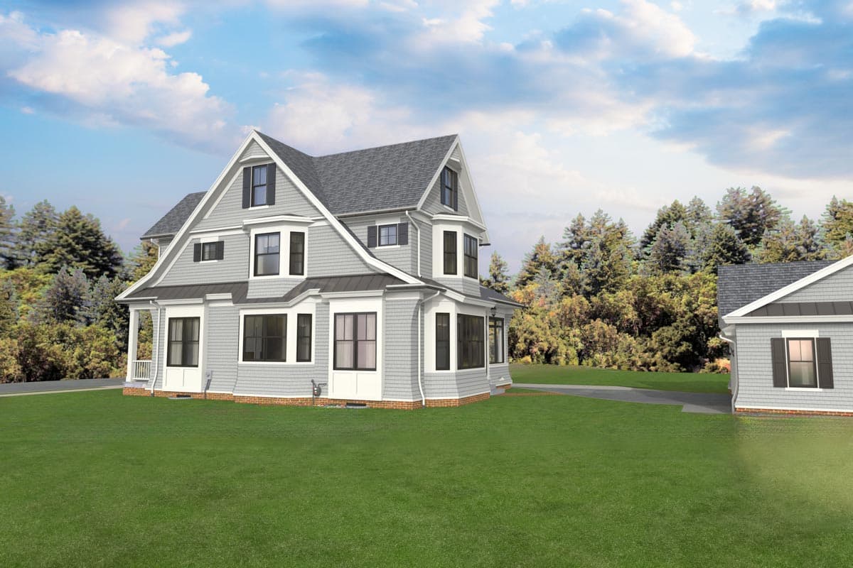 Plan 654018KNA: 5-Bed Modern Colonial House Plan with 3rd Floor Flex Room - 2799 Sq Ft - Image #22 - Colonial, Contemporary, Cottage, New American, Traditional