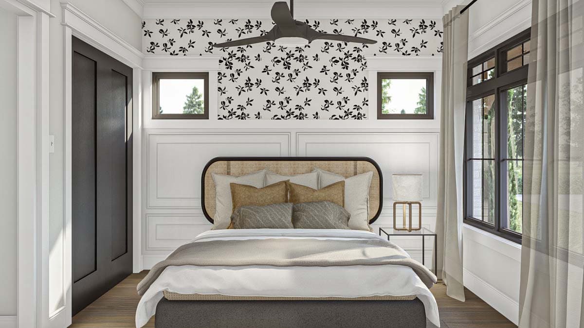 Plan 623320DJ: Modern Cottage ADU with Front Porch - Image #8 - Cabin, Cottage, Country