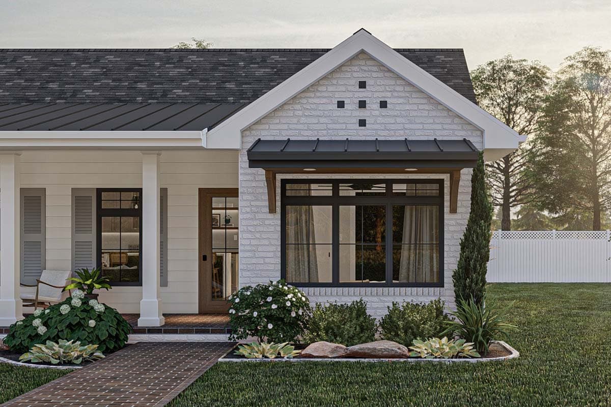 Plan 623320DJ: Modern Cottage ADU with Front Porch - Image #13 - Cabin, Cottage, Country