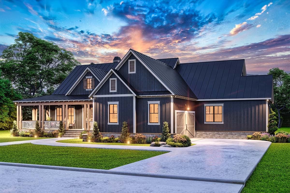 Plan 25822GE: Classic 3-Bed Country Farmhouse Plan with Home Office - 2761 Sq Ft - Image #7 - Country, Craftsman, Farmhouse, Modern Farmhouse, Traditional
