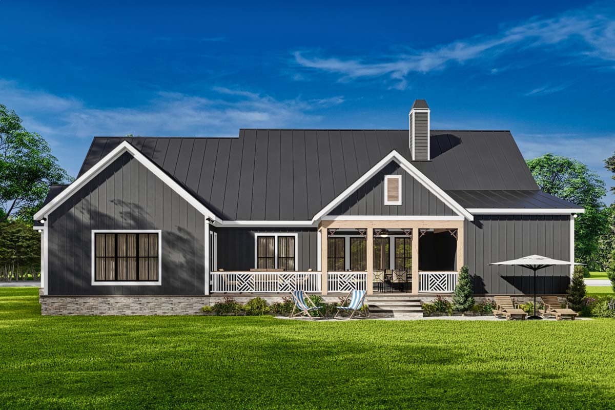 Plan 25822GE: Classic 3-Bed Country Farmhouse Plan with Home Office - 2761 Sq Ft - Image #9 - Country, Craftsman, Farmhouse, Modern Farmhouse, Traditional