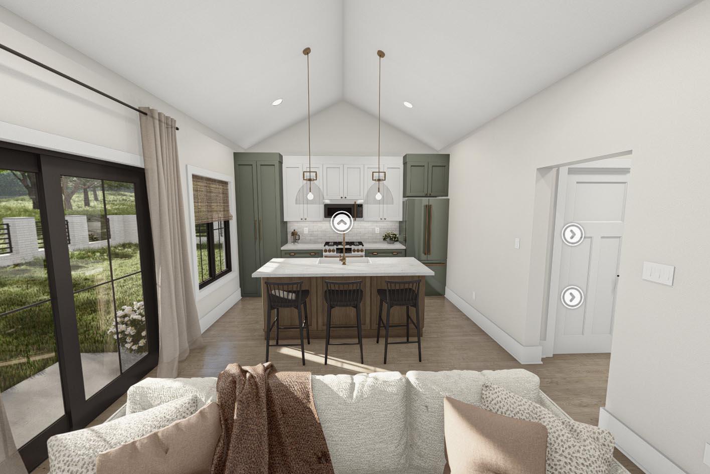 Plan 623321DJ: New American Style ADU with Tidy Front Porch - 651 Sq Ft - Virtual Tour Cover Image - Cabin, Cottage, Country, Traditional