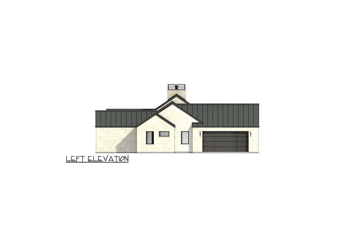Plan 818115JSS: 4-Bed Contemporary Farmhouse Plan with 2-Car Garage - 3081 Sq Ft - Image #8 - Contemporary, Hill Country, Mid Century Modern, Modern Farmhouse, Transitional