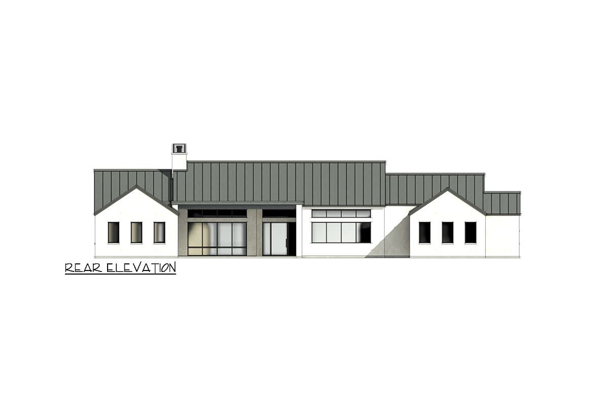 Plan 818115JSS: 4-Bed Contemporary Farmhouse Plan with 2-Car Garage - 3081 Sq Ft - Image #9 - Contemporary, Hill Country, Mid Century Modern, Modern Farmhouse, Transitional