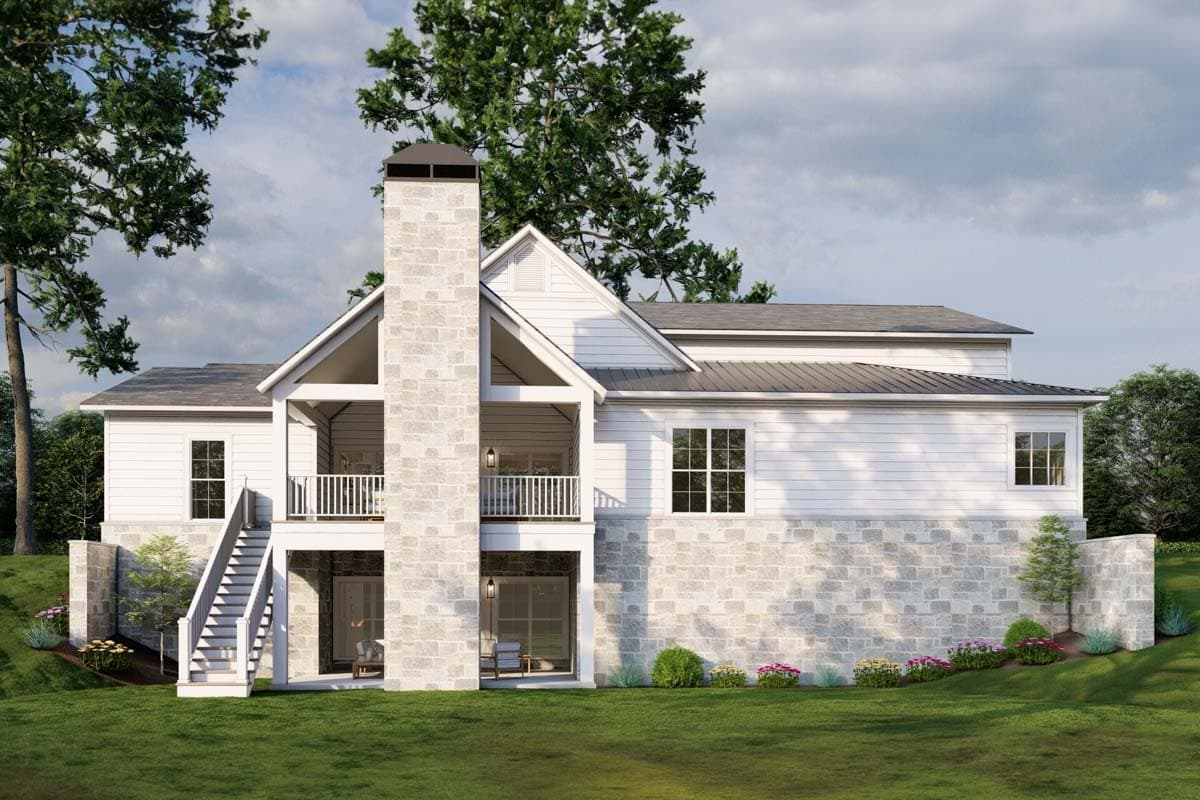 Plan 70871MK: Modern Farmhouse with Outdoor Kitchen and Fireplace - 2552 Sq Ft - Image #12 - Country, Farmhouse, Modern Farmhouse