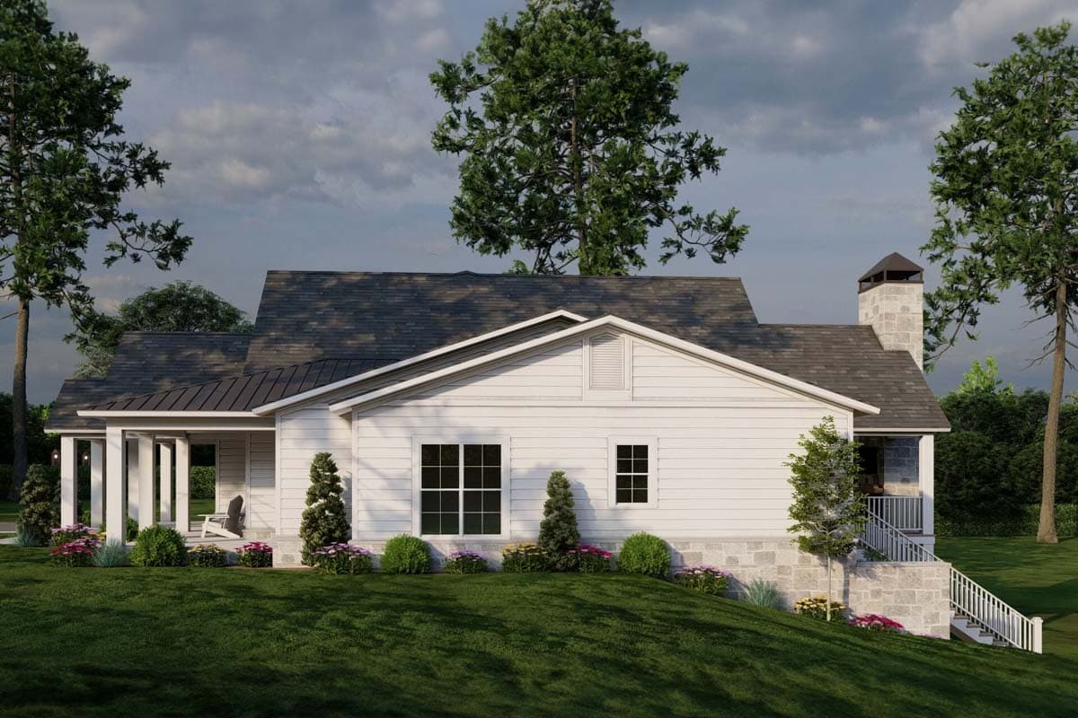 Plan 70871MK: Modern Farmhouse with Outdoor Kitchen and Fireplace - 2552 Sq Ft - Image #15 - Country, Farmhouse, Modern Farmhouse