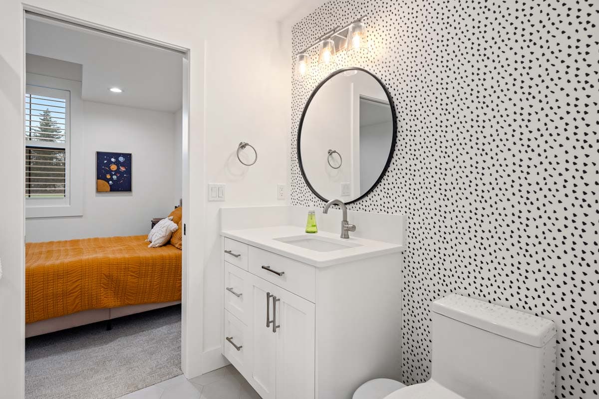 Plan 280198JWD: Modern Farmhouse with Gym, Office, Media Room and Finished Bonus Room - 4704 Sq Ft - Image #49 - Farmhouse, Modern Farmhouse, New American