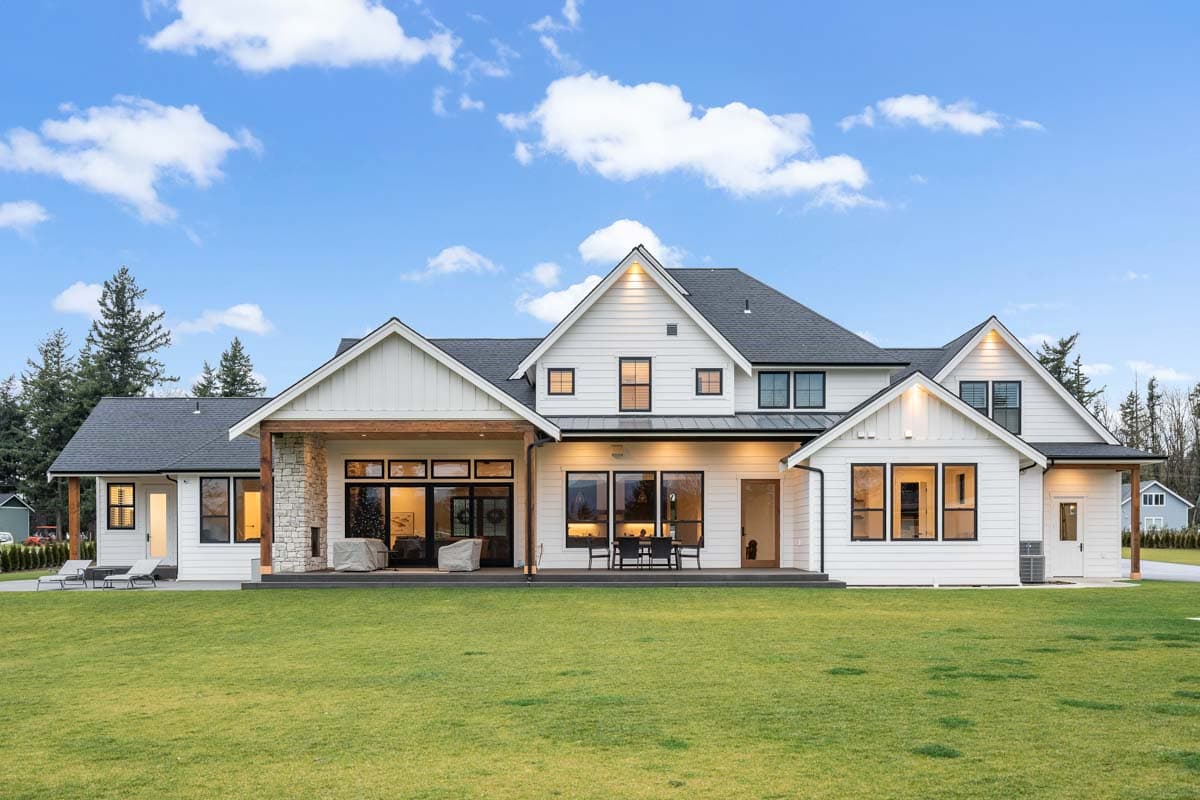 Plan 280198JWD: Modern Farmhouse with Gym, Office, Media Room and Finished Bonus Room - 4704 Sq Ft - Image #59 - Farmhouse, Modern Farmhouse, New American