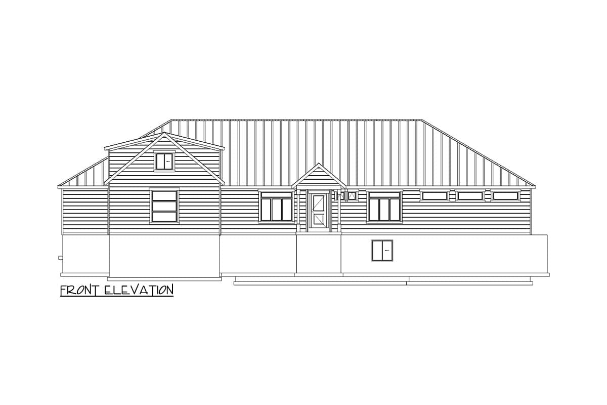 Plan 61483UT: Mountain Ranch Home Plan with Lower Level Expansion - 4057 Sq Ft - Image #26 - Mountain, New American, Ranch