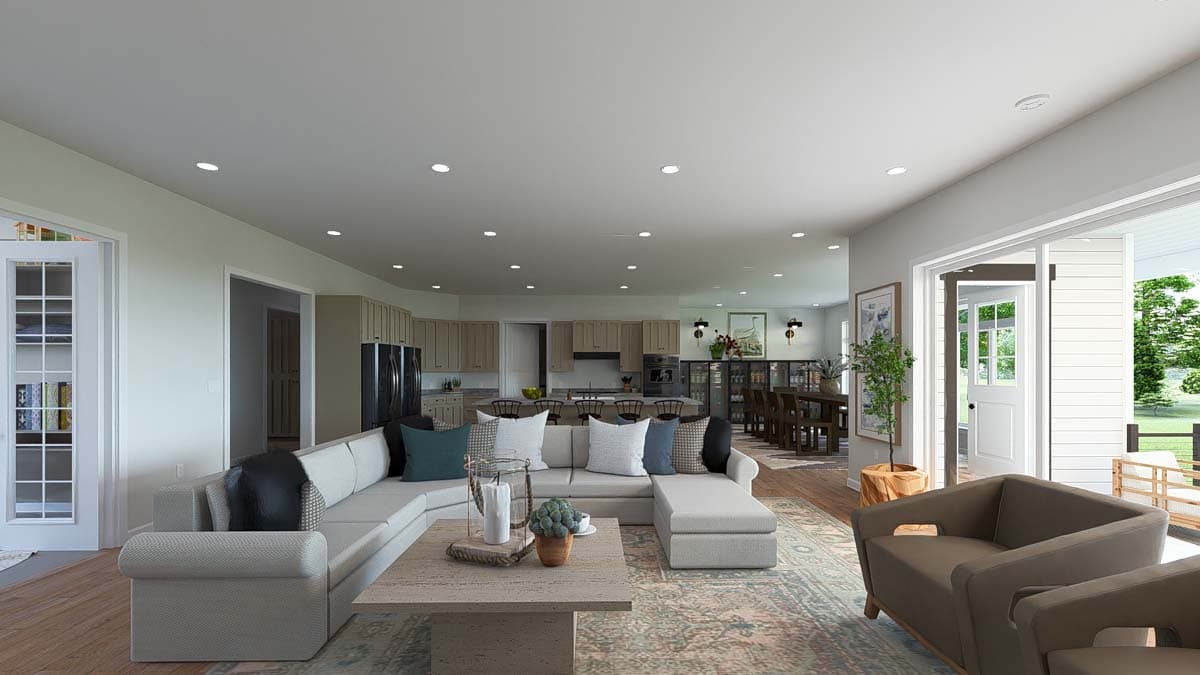 Plan 61483UT: Mountain Ranch Home Plan with Lower Level Expansion - 4057 Sq Ft - Image #9 - Mountain, New American, Ranch