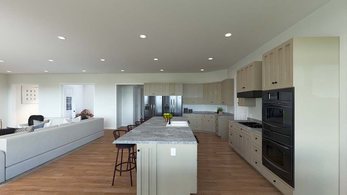 Plan 61483UT: Mountain Ranch Home Plan with Lower Level Expansion - 4057 Sq Ft - Image #13 - Mountain, New American, Ranch
