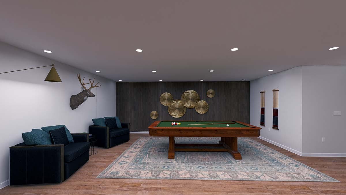 Plan 61483UT: Mountain Ranch Home Plan with Lower Level Expansion - 4057 Sq Ft - Image #25 - Mountain, New American, Ranch