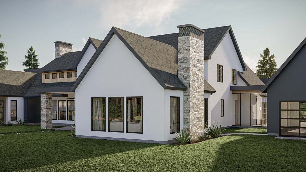 Plan 623322DJ: 5 Bed Luxury House Plan with 3 Garages - 4987 Sq Ft - Image #27 - Country, European