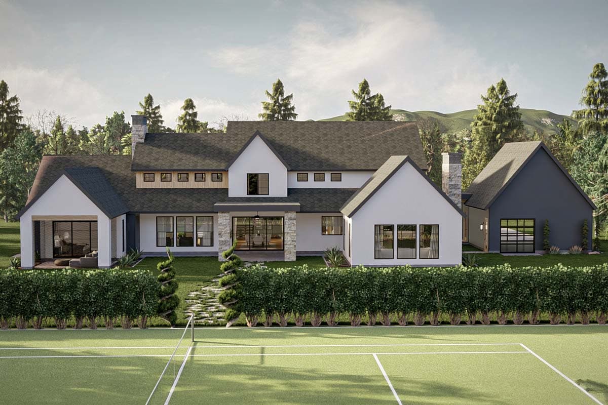 Plan 623322DJ: 5 Bed Luxury House Plan with 3 Garages - 4987 Sq Ft - Image #28 - Country, European