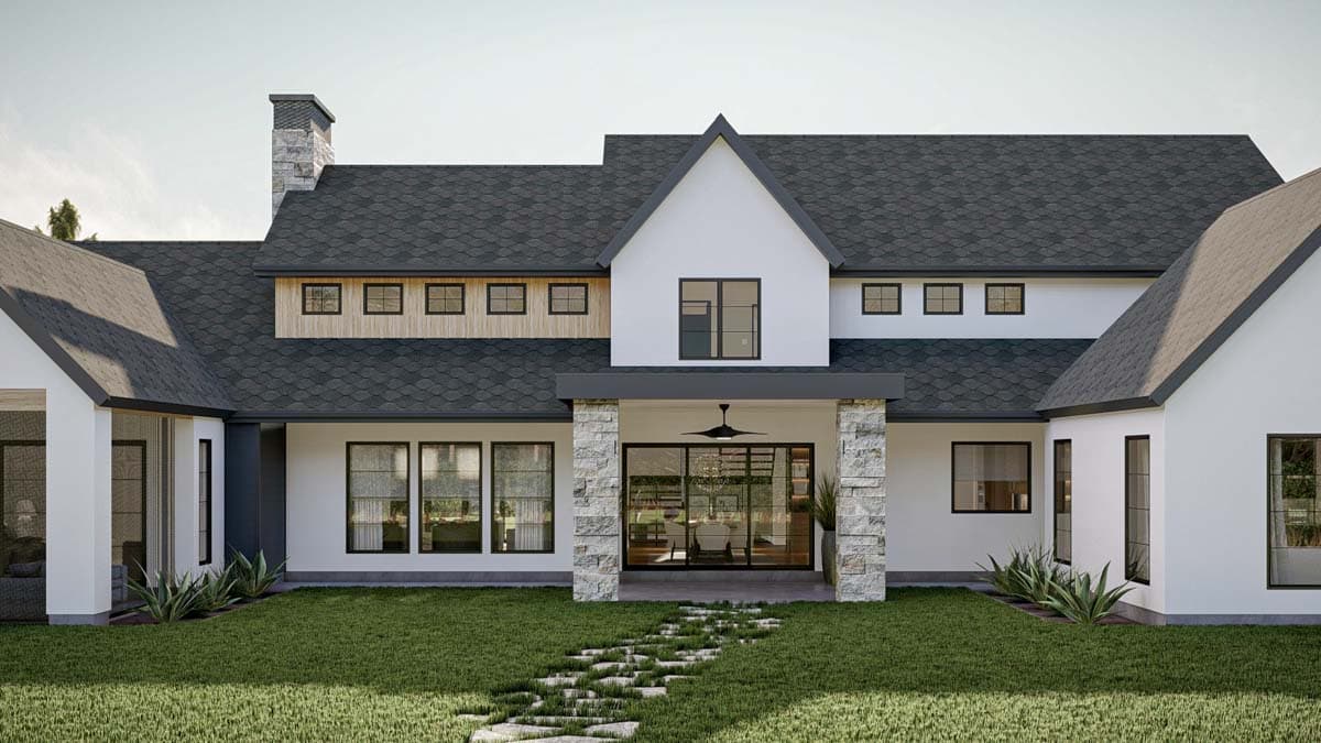 Plan 623322DJ: 5 Bed Luxury House Plan with 3 Garages - 4987 Sq Ft - Image #29 - Country, European