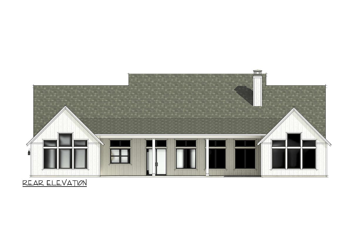 Plan 818116JSS: Modern Farmhouse with Game Room and Flex Room - 4083 Sq Ft - Image #7 - Country, Farmhouse, Modern Farmhouse