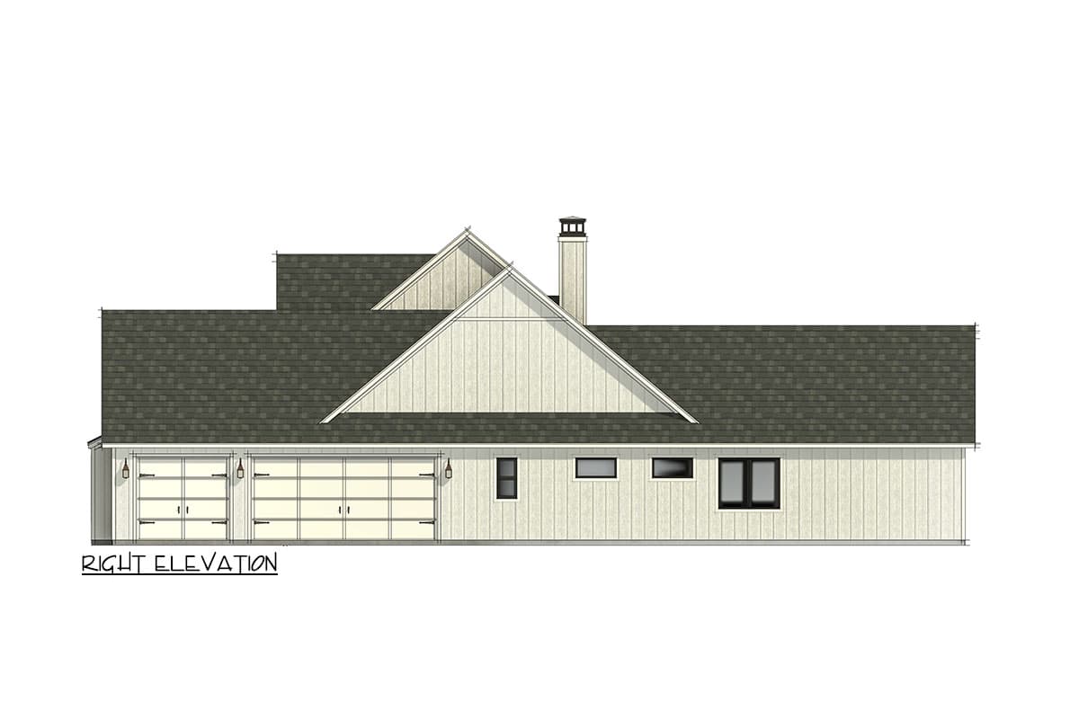 Plan 818116JSS: Modern Farmhouse with Game Room and Flex Room - 4083 Sq Ft - Image #8 - Country, Farmhouse, Modern Farmhouse