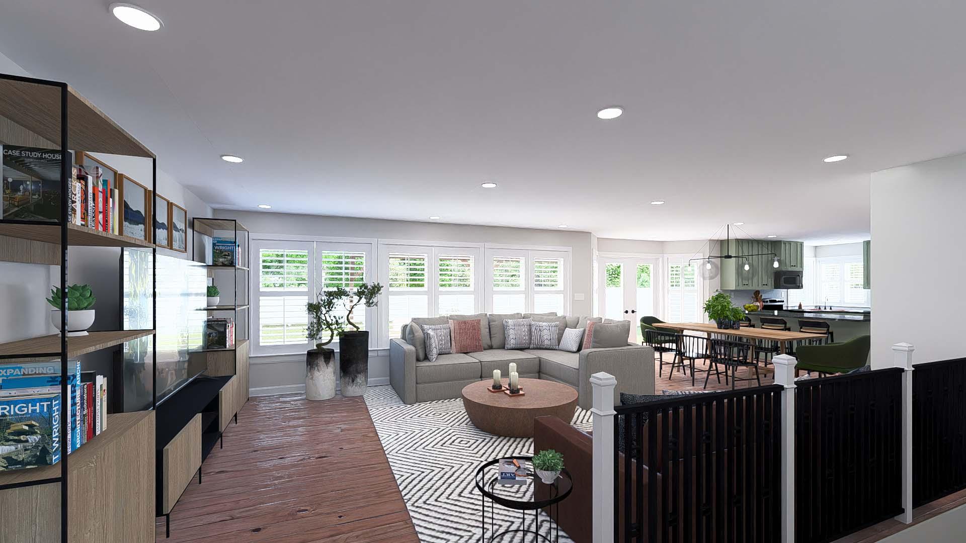Plan 61484UT: One-Story House Plan with 3 Clustered Bedrooms - 1965 Sq Ft - Image #9 - Ranch, Traditional