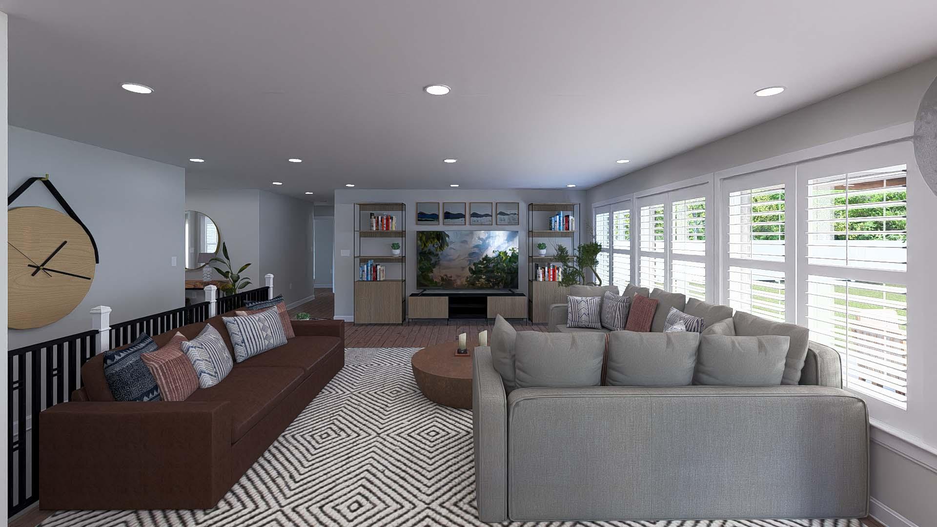 Plan 61484UT: One-Story House Plan with 3 Clustered Bedrooms - 1965 Sq Ft - Image #10 - Ranch, Traditional