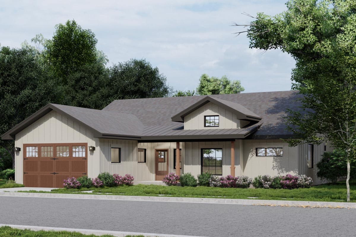 Plan 833002WAT: Split Bedroom One-Story House Plan with Home Office - 2078 Sq Ft - Image #5 - New American, Ranch