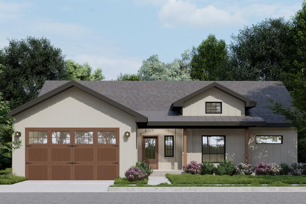 Plan 833002WAT: Split Bedroom One-Story House Plan with Home Office - 2078 Sq Ft - Image #6 - New American, Ranch