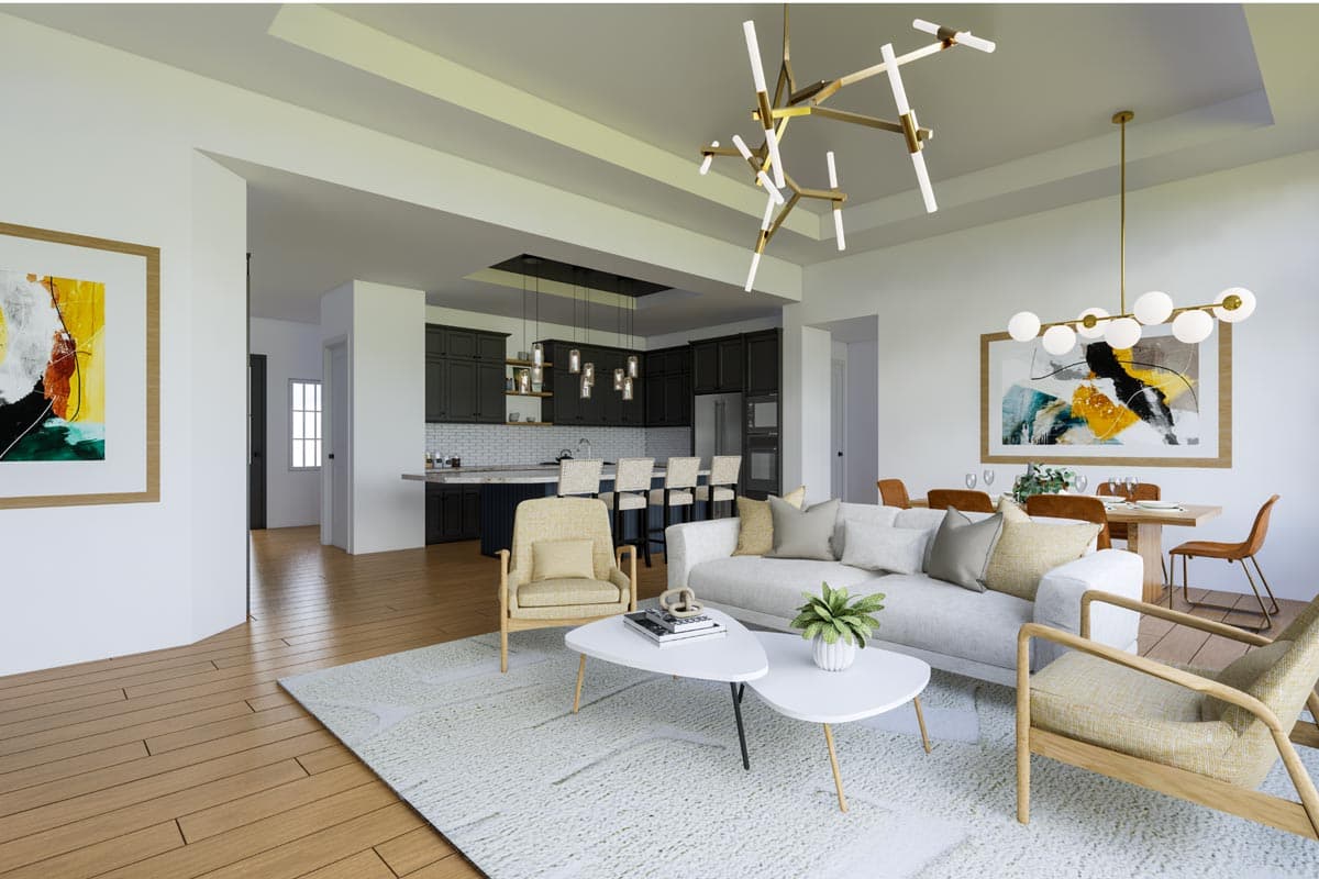 Plan 833002WAT: Split Bedroom One-Story House Plan with Home Office - 2078 Sq Ft - Image #9 - New American, Ranch