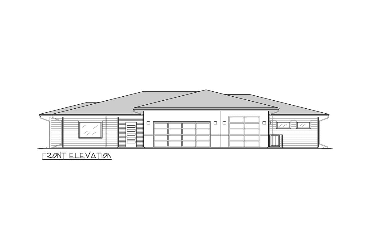 Plan 833004WAT: Prairie Ranch House Plan with Views to the Back - 3435 Sq Ft - Image #5 - Prairie, Ranch