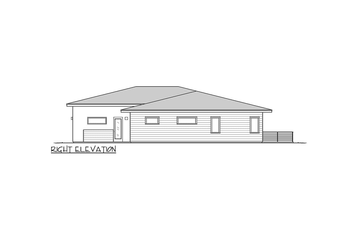 Plan 833004WAT: Prairie Ranch House Plan with Views to the Back - 3435 Sq Ft - Image #7 - Prairie, Ranch