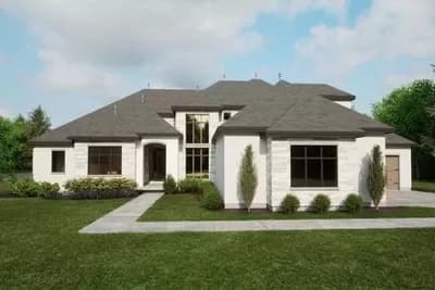 Expandable Transitional House Plan - 4588 Sq Ft