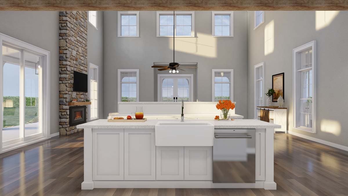 Plan 70873MK: Rustic Farmhouse Plan with 3-Sided Wrap Around Porch - 4065 Sq Ft - Image #9 - Country, Farmhouse, Modern Farmhouse, New American