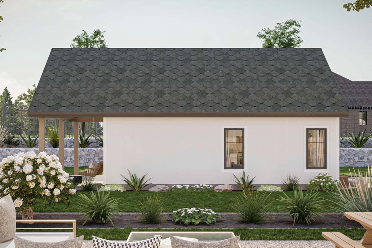 Plan 623323DJ: 595 Square Foot ADU with Front and Rear Outdoor Spaces - Image #10 - Cabin, Cottage, Traditional
