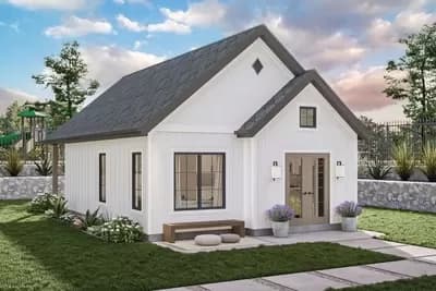595 Square Foot ADU with Front and Rear Outdoor Spaces