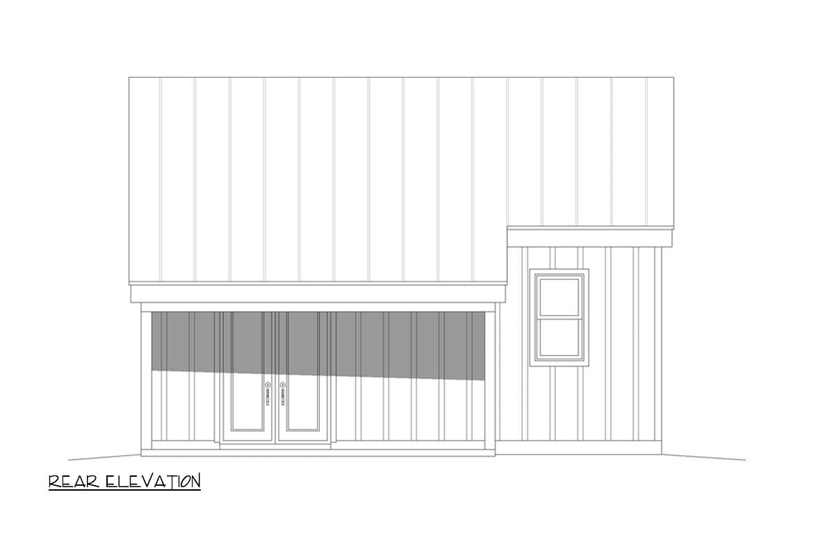 Plan 680257VR: 750 Square Foot Contemporary Home Plan with Great Views - Image #7 - Contemporary, Mid Century Modern, Modern