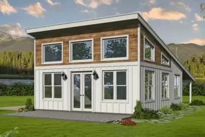 750 Square Foot Contemporary Home Plan with Great Views
