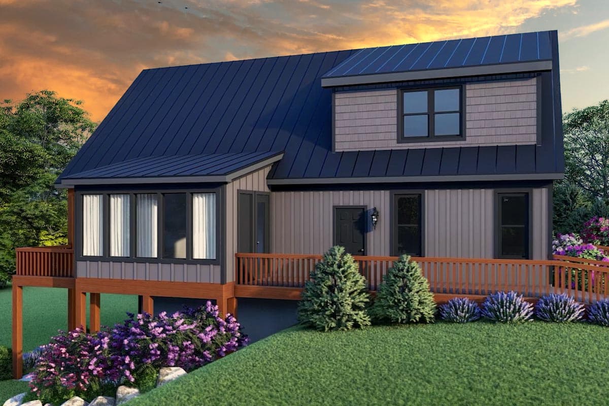 Plan 680258VR: Lake or Mountain House Plan with Outdoor Spaces on 3 Sides - 1952 Sq Ft - Image #6 - Country, Craftsman, Mountain, Northwest
