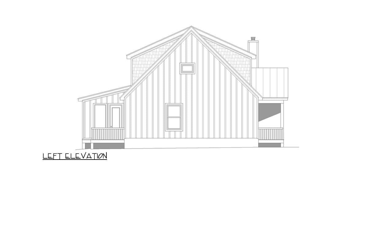Plan 680258VR: Lake or Mountain House Plan with Outdoor Spaces on 3 Sides - 1952 Sq Ft - Image #8 - Country, Craftsman, Mountain, Northwest